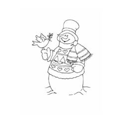 Coloring page: Snowman (Characters) #89317 - Free Printable Coloring Pages