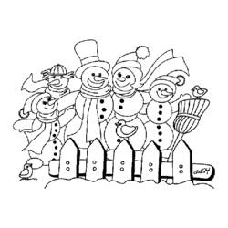 Coloring page: Snowman (Characters) #89320 - Free Printable Coloring Pages