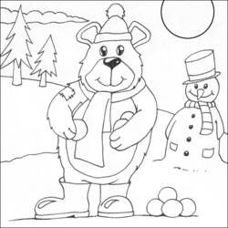 Coloring page: Snowman (Characters) #89324 - Free Printable Coloring Pages
