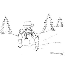 Coloring page: Snowman (Characters) #89329 - Free Printable Coloring Pages