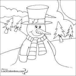 Coloring page: Snowman (Characters) #89332 - Free Printable Coloring Pages