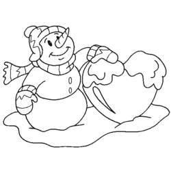 Coloring page: Snowman (Characters) #89333 - Free Printable Coloring Pages