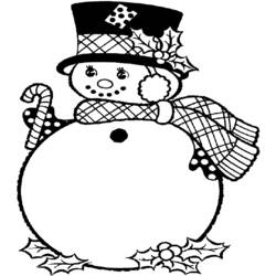 Coloring page: Snowman (Characters) #89343 - Free Printable Coloring Pages
