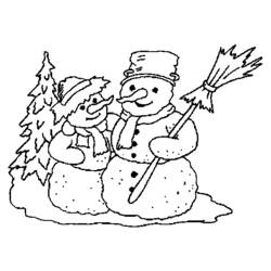 Coloring page: Snowman (Characters) #89351 - Free Printable Coloring Pages