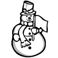 Coloring page: Snowman (Characters) #89352 - Free Printable Coloring Pages
