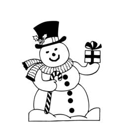 Coloring page: Snowman (Characters) #89353 - Free Printable Coloring Pages