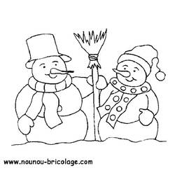 Coloring page: Snowman (Characters) #89355 - Free Printable Coloring Pages