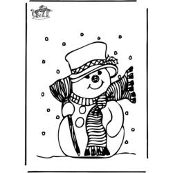 Coloring page: Snowman (Characters) #89357 - Free Printable Coloring Pages