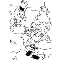 Coloring page: Snowman (Characters) #89358 - Free Printable Coloring Pages