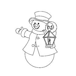 Coloring page: Snowman (Characters) #89361 - Free Printable Coloring Pages