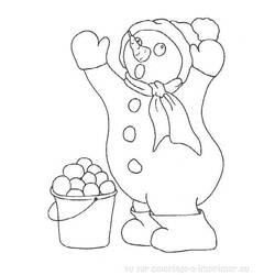 Coloring page: Snowman (Characters) #89367 - Free Printable Coloring Pages