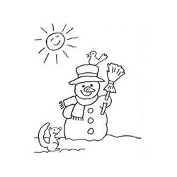Coloring page: Snowman (Characters) #89369 - Free Printable Coloring Pages