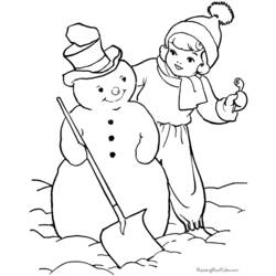 Coloring page: Snowman (Characters) #89370 - Free Printable Coloring Pages