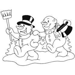 Coloring page: Snowman (Characters) #89374 - Free Printable Coloring Pages