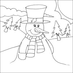 Coloring page: Snowman (Characters) #89378 - Free Printable Coloring Pages