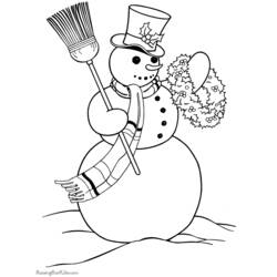 Coloring page: Snowman (Characters) #89396 - Free Printable Coloring Pages