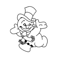 Coloring page: Snowman (Characters) #89398 - Free Printable Coloring Pages