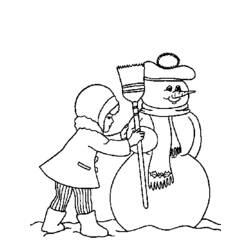 Coloring page: Snowman (Characters) #89417 - Free Printable Coloring Pages