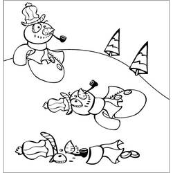 Coloring page: Snowman (Characters) #89418 - Free Printable Coloring Pages