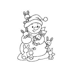 Coloring page: Snowman (Characters) #89419 - Free Printable Coloring Pages
