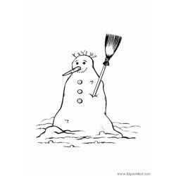 Coloring page: Snowman (Characters) #89420 - Free Printable Coloring Pages