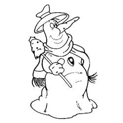 Coloring page: Snowman (Characters) #89424 - Free Printable Coloring Pages