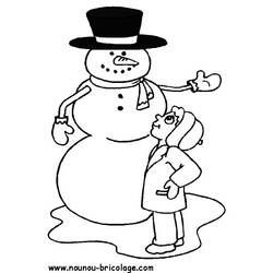 Coloring page: Snowman (Characters) #89426 - Free Printable Coloring Pages