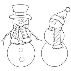 Coloring page: Snowman (Characters) #89444 - Free Printable Coloring Pages