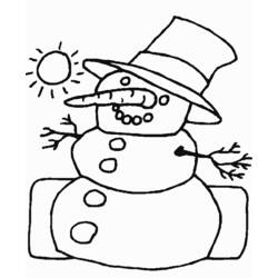 Coloring page: Snowman (Characters) #89451 - Free Printable Coloring Pages