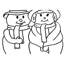 Coloring page: Snowman (Characters) #89452 - Free Printable Coloring Pages