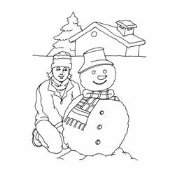 Coloring page: Snowman (Characters) #89475 - Free Printable Coloring Pages