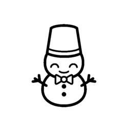 Coloring page: Snowman (Characters) #89489 - Printable coloring pages