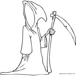 Coloring page: The Death (Characters) #108731 - Printable coloring pages