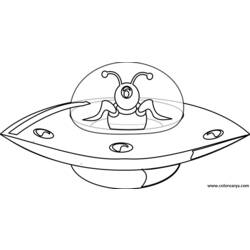Coloring page: UFO (Characters) #103474 - Printable coloring pages