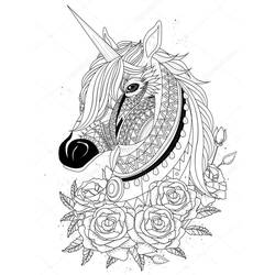 Unicorn (Characters) coloring page #171249 to print and color