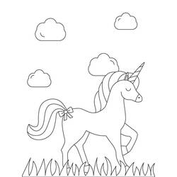 Unicorn (Characters) coloring page #171253 to print and color
