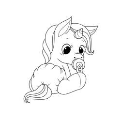 Unicorn (Characters) coloring page #171279 to print and color