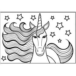 Unicorn (Characters) coloring page #171287 to print and color