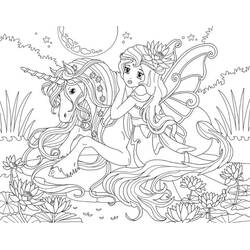 Unicorn (Characters) coloring page #171292 to print and color