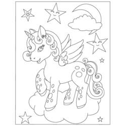 Unicorn (Characters) coloring page #171295 to print and color