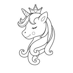 Unicorn (Characters) coloring page #171303 to print and color