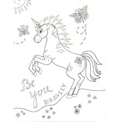 Unicorn (Characters) coloring page #171316 to print and color