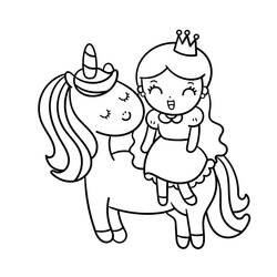 Unicorn (Characters) coloring page #171321 to print and color