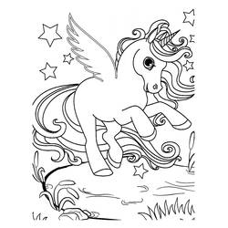 Unicorn (Characters) coloring page #171323 to print and color