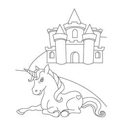 Unicorn (Characters) coloring page #171330 to print and color