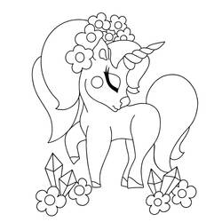 Unicorn (Characters) coloring page #171331 to print and color