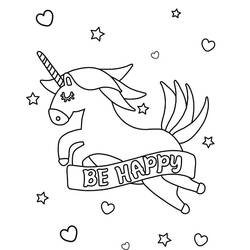 Unicorn (Characters) coloring page #171338 to print and color