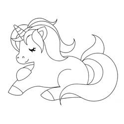 Unicorn (Characters) coloring page #171392 to print and color