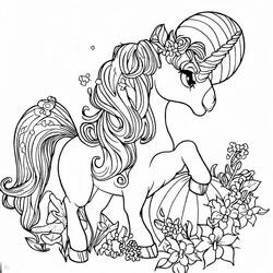 Unicorn (Characters) coloring page #181800 to print and color