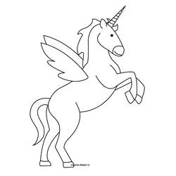 Coloring page: Unicorn (Characters) #19450 - Free Printable Coloring Pages